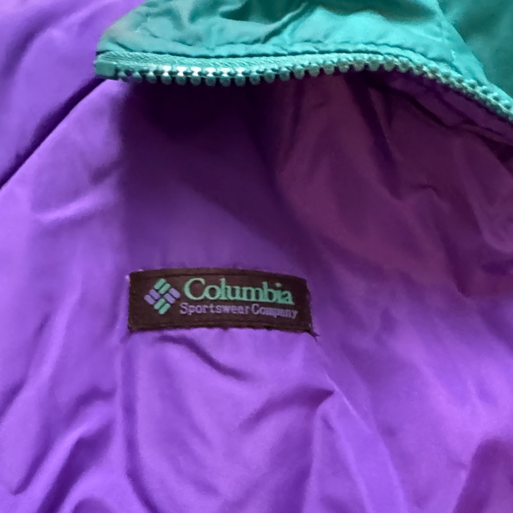 Columbia Vibrant Purple and Teal Jacket - Picture 2 of 9